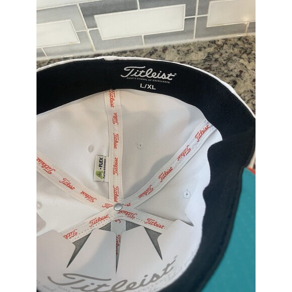 TITLEIST Fitted Golf Hat LARGE/XL Aqua Green Orange White NEW Embroidered - Picture 6 of 7